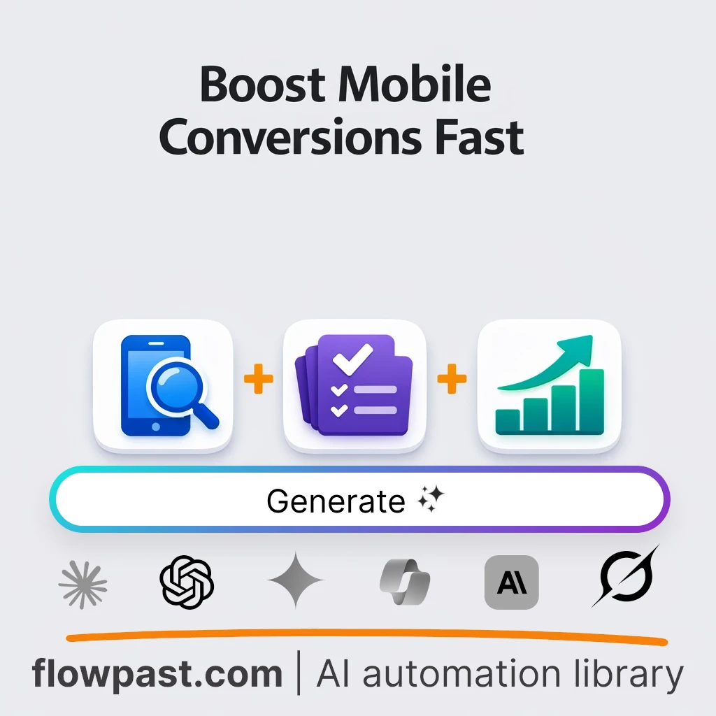 Rank a Mobile UX Conversion Audit Plan AI Prompt - AI prompt template