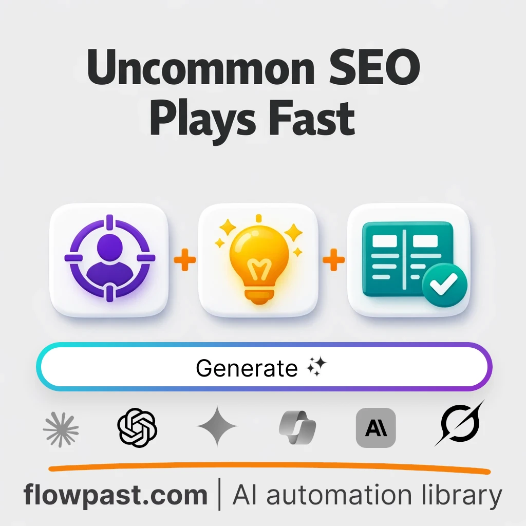 Unconventional SEO Opportunities Table AI Prompt - AI prompt template
