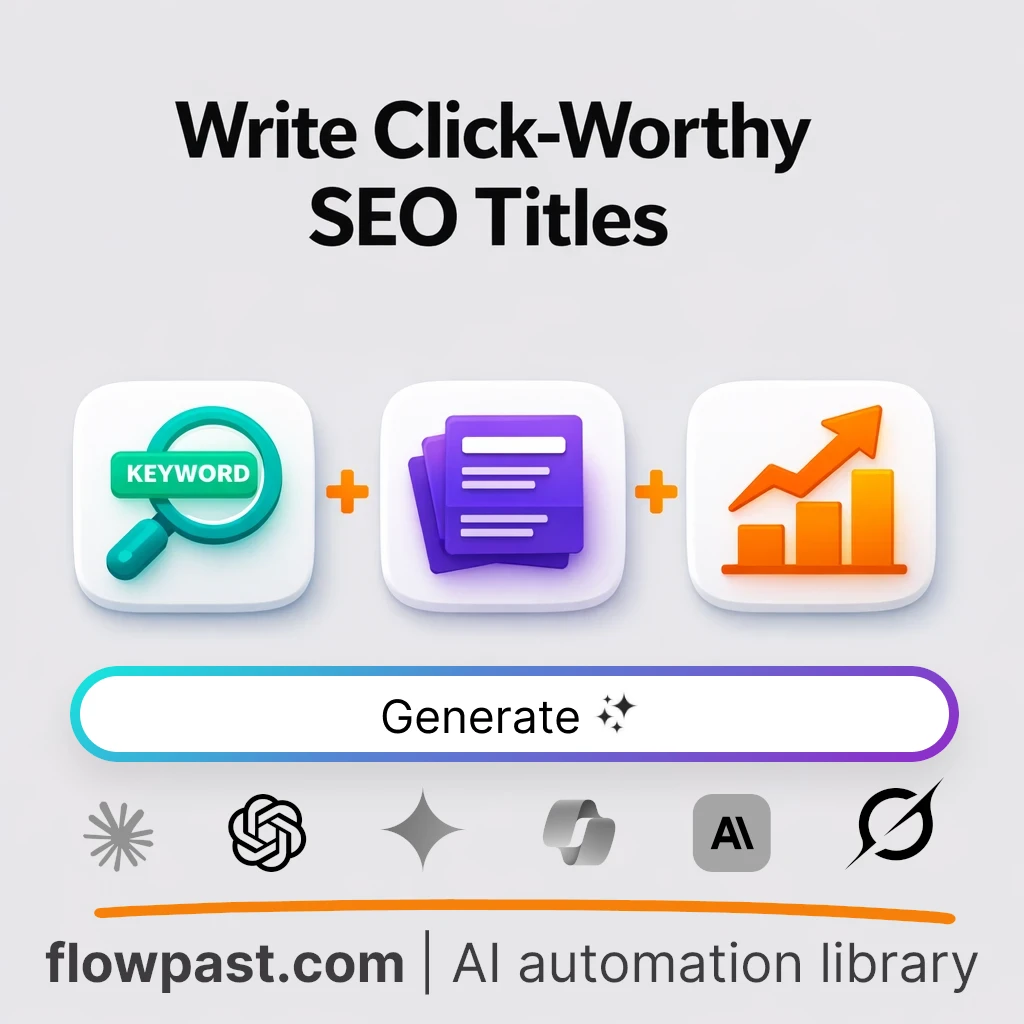 Create SEO Title Ideas and Tips with this AI Prompt - AI prompt template
