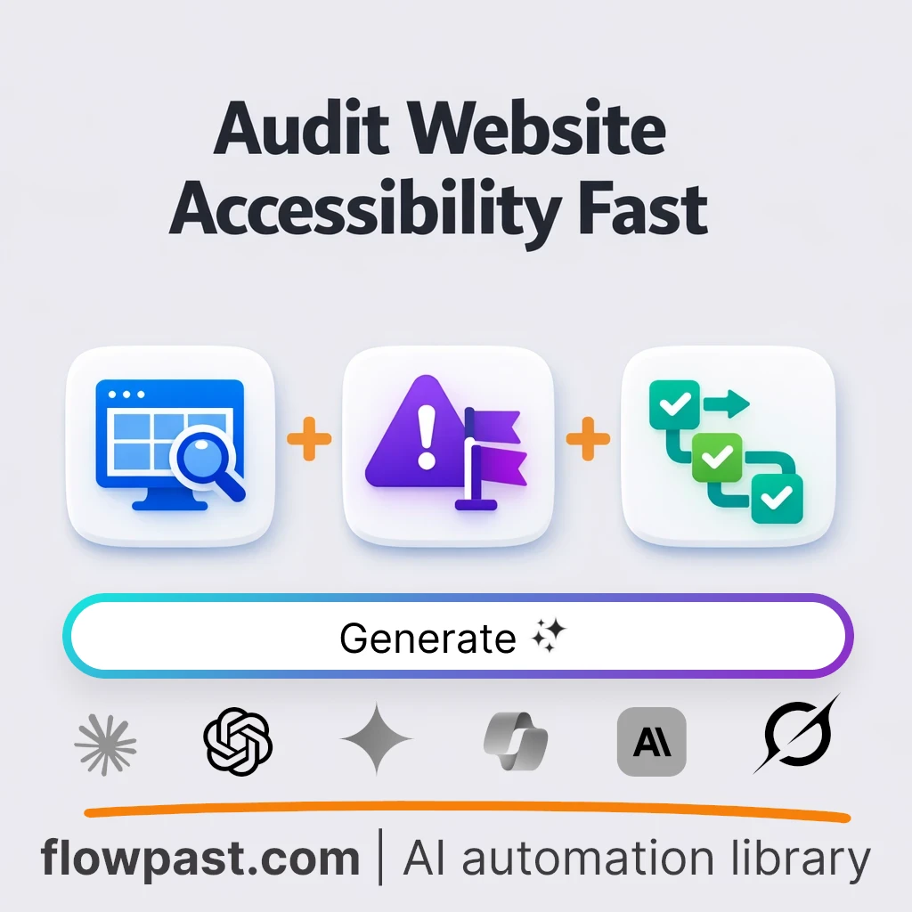 Write an ADA Website Accessibility Audit AI Prompt - AI prompt template