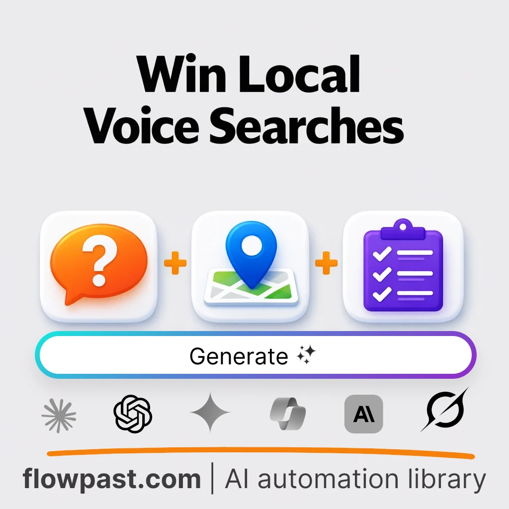 Build a Local Voice SEO Plan with this AI Prompt - AI prompt template