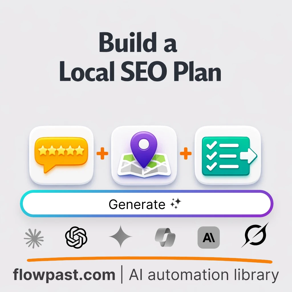 Local SEO Plan for Location Businesses AI Prompt - AI prompt template