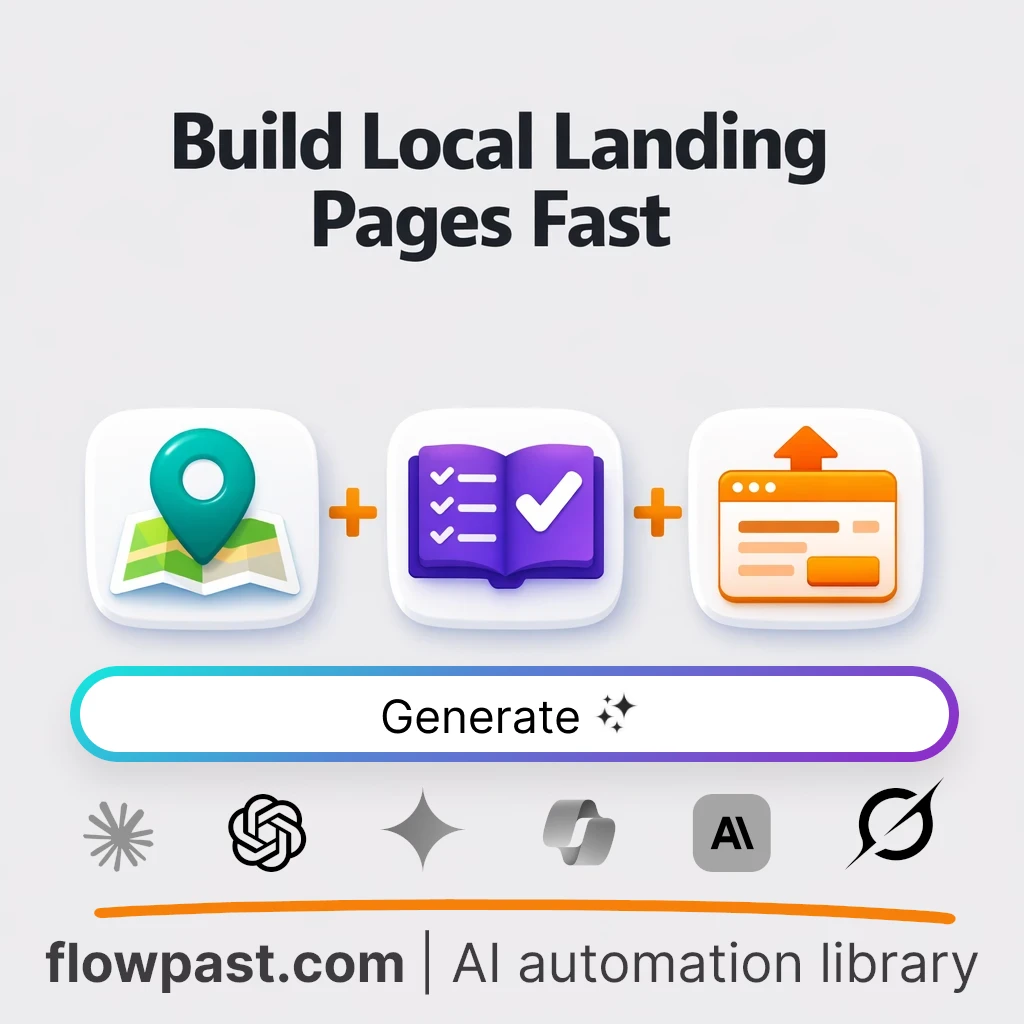 AI Prompt to Build Local SEO Landing Pages That Convert - AI prompt template