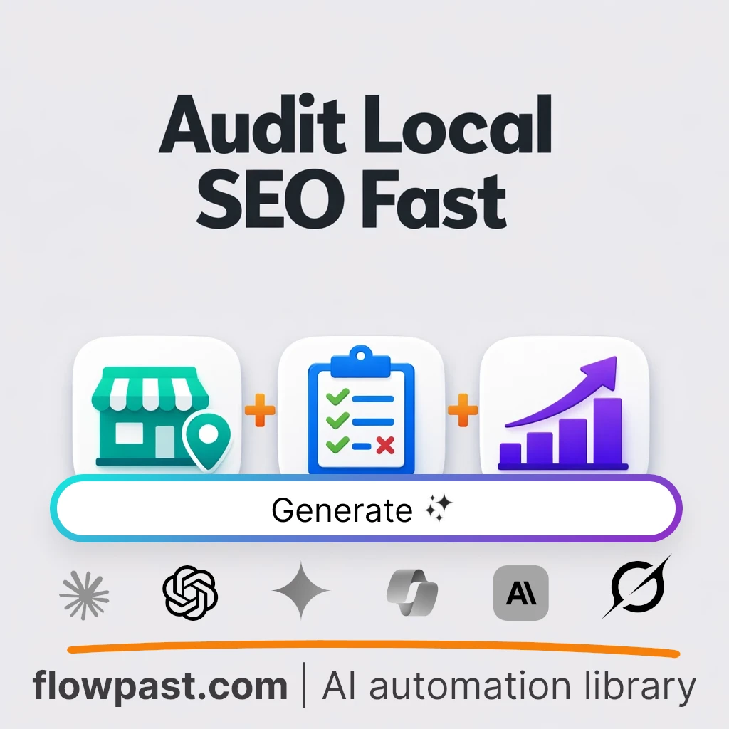 Create a Local SEO Audit Report AI Prompt - AI prompt template