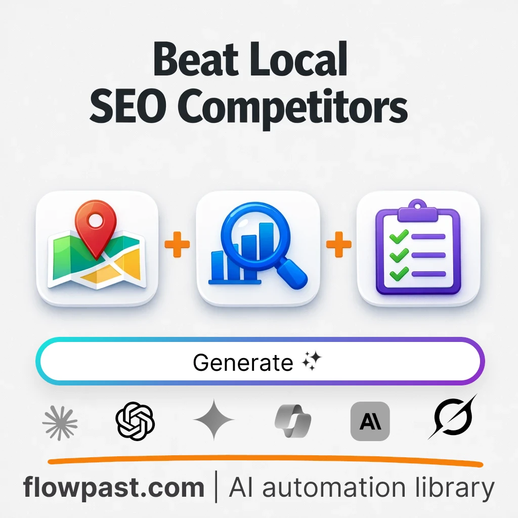Local SEO Competitor Landscape Review AI Prompt - AI prompt template