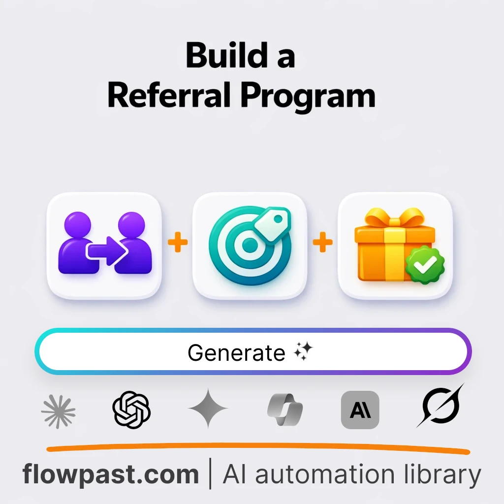 Build an Automated Referral Program with this AI Prompt - AI prompt template
