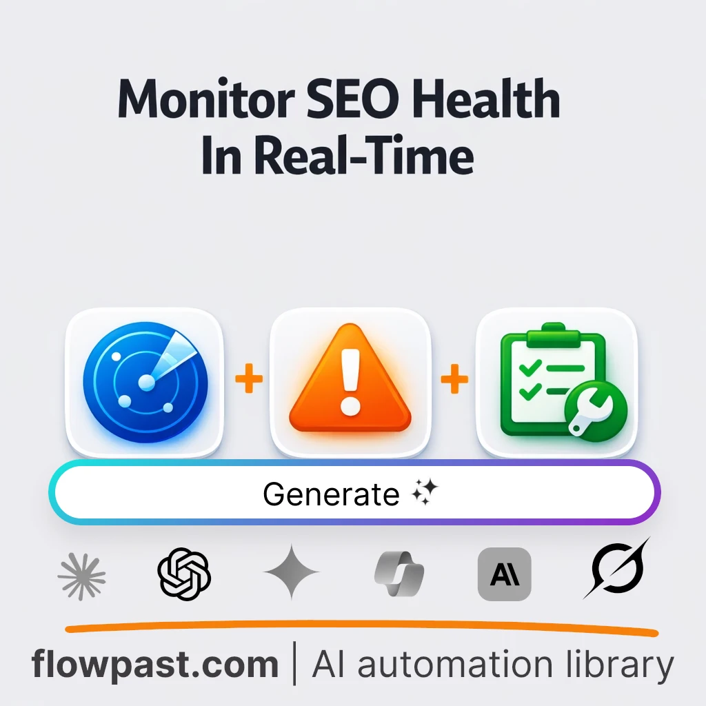 AI Prompt to Monitor Technical SEO and Site Health - AI prompt template