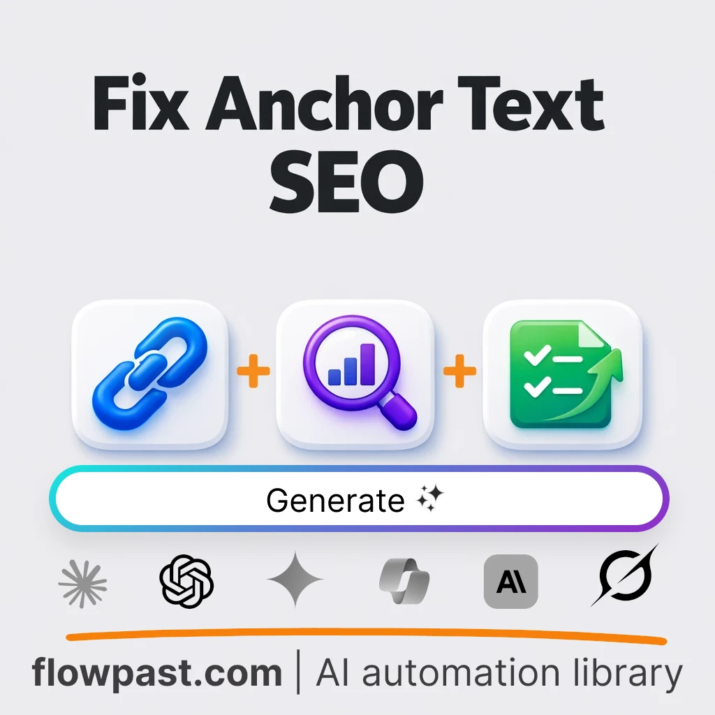 Audit Website Anchor Text SEO AI Prompt - AI prompt template