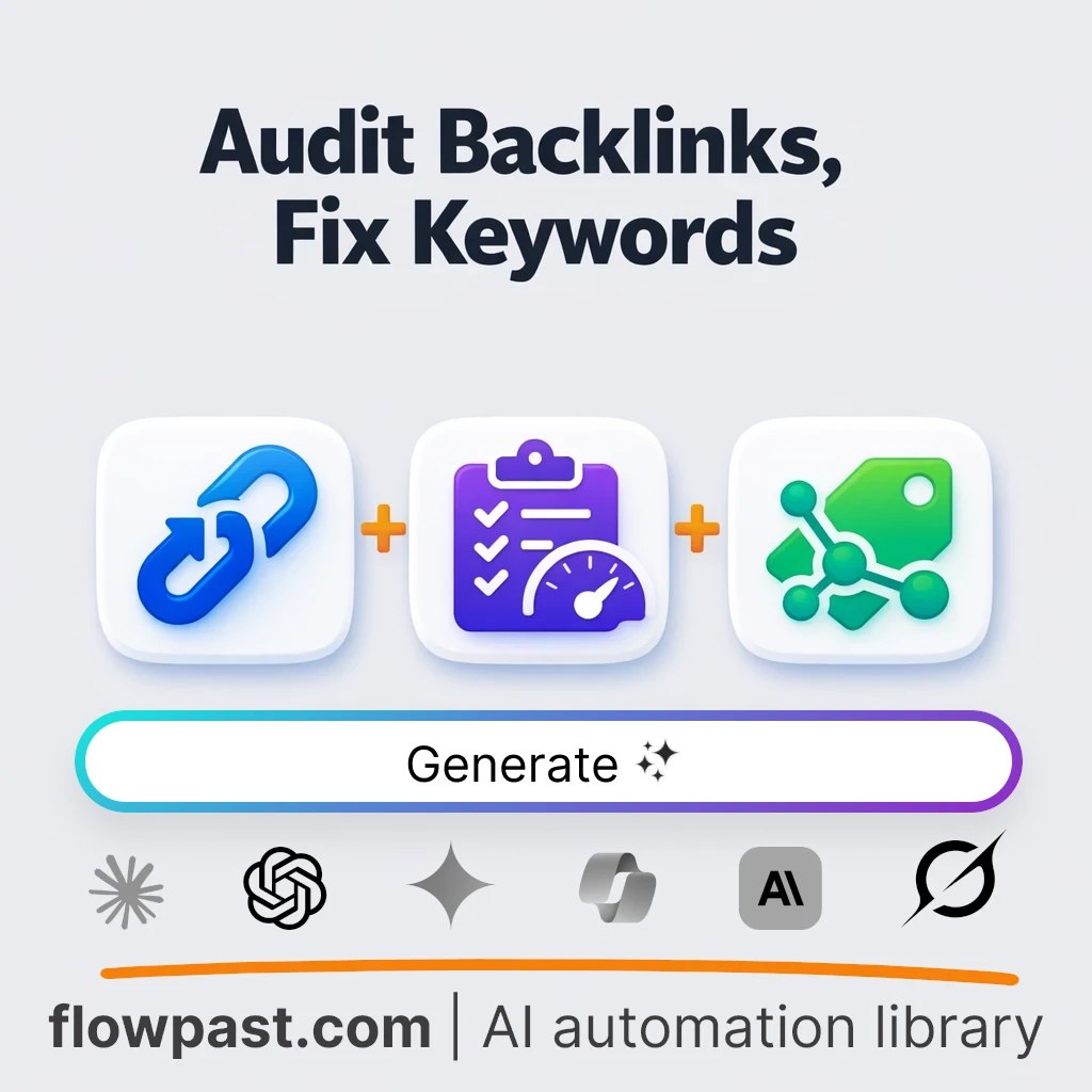 Run a Backlink Audit and Keyword Map with this AI Prompt - AI prompt template