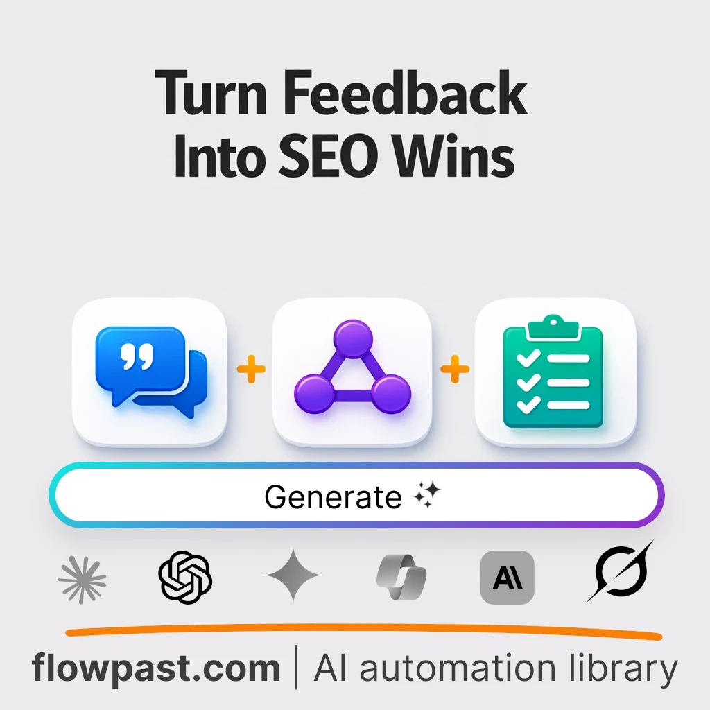 Turn User Feedback Into SEO Insights AI Prompt - AI prompt template