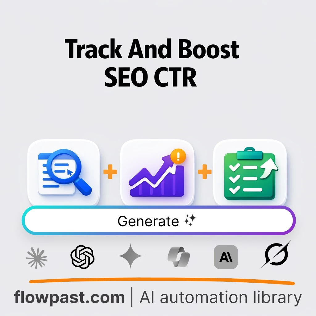 AI Prompt to Build an SEO CTR Tracking and Action Plan - AI prompt template