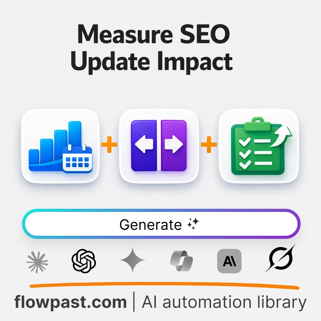 Measure Organic Search Impact After SEO Updates AI Prompt - AI prompt template