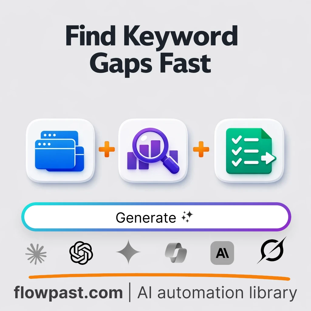 Run a Keyword Gap Review AI Prompt - AI prompt template