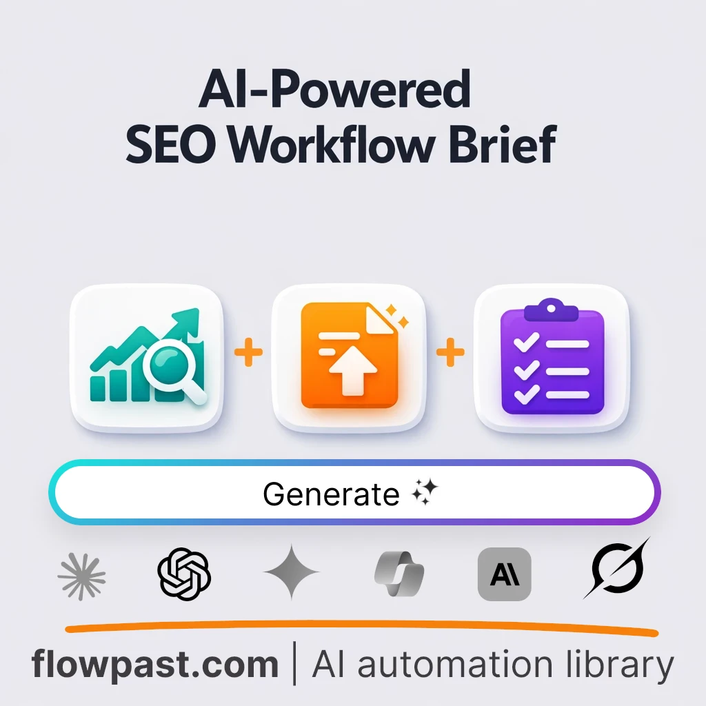 Create an AI in SEO Workflow Brief with this AI Prompt - AI prompt template