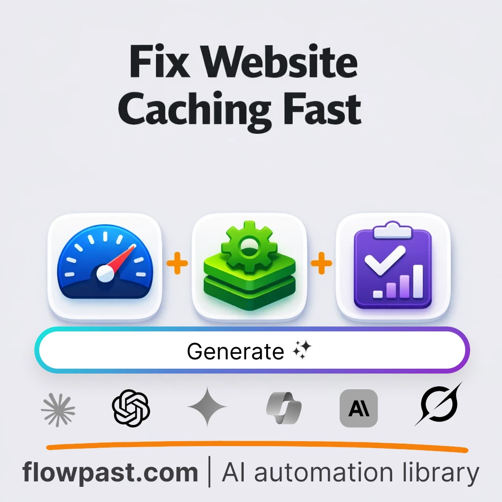 Build a Caching Optimization Playbook AI Prompt - AI prompt template