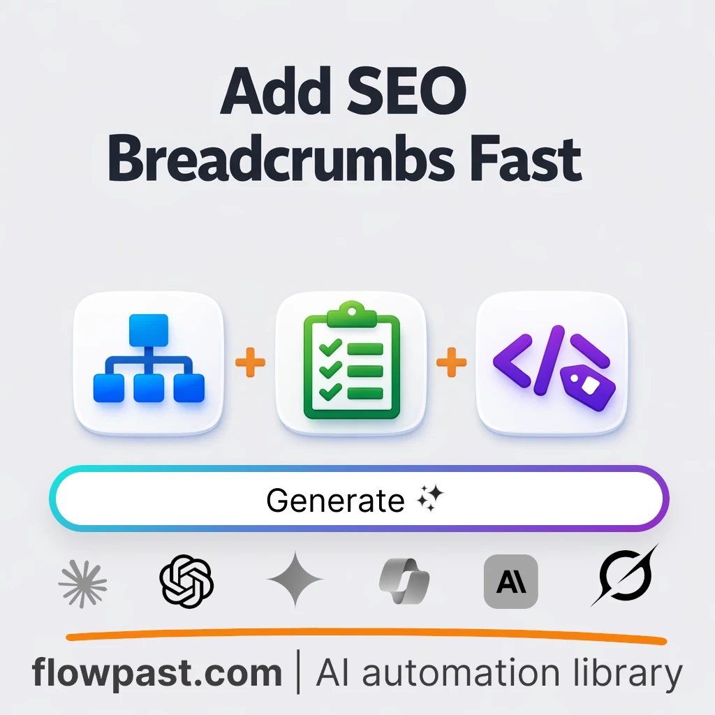 Build Breadcrumb Navigation Checklists with this AI Prompt - AI prompt template