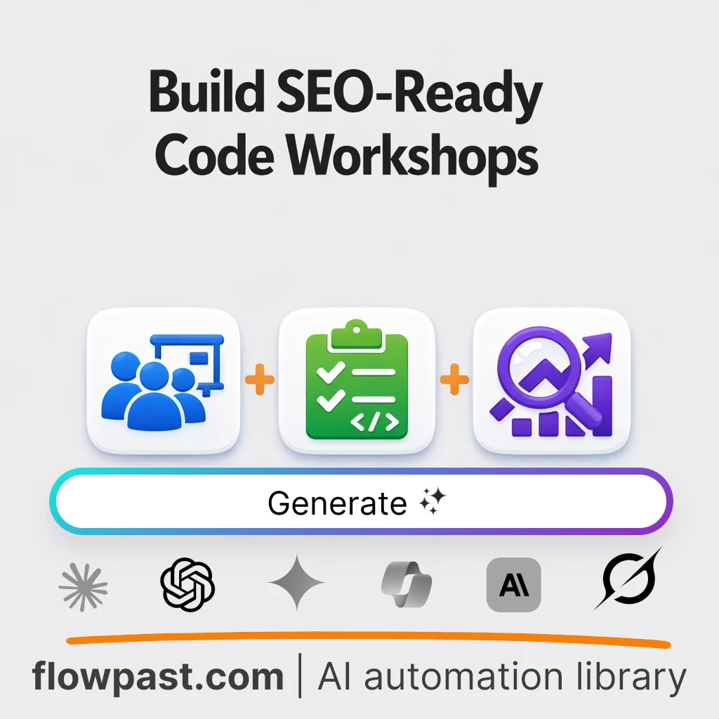 Build an SEO Coding Workshop AI Prompt - AI prompt template
