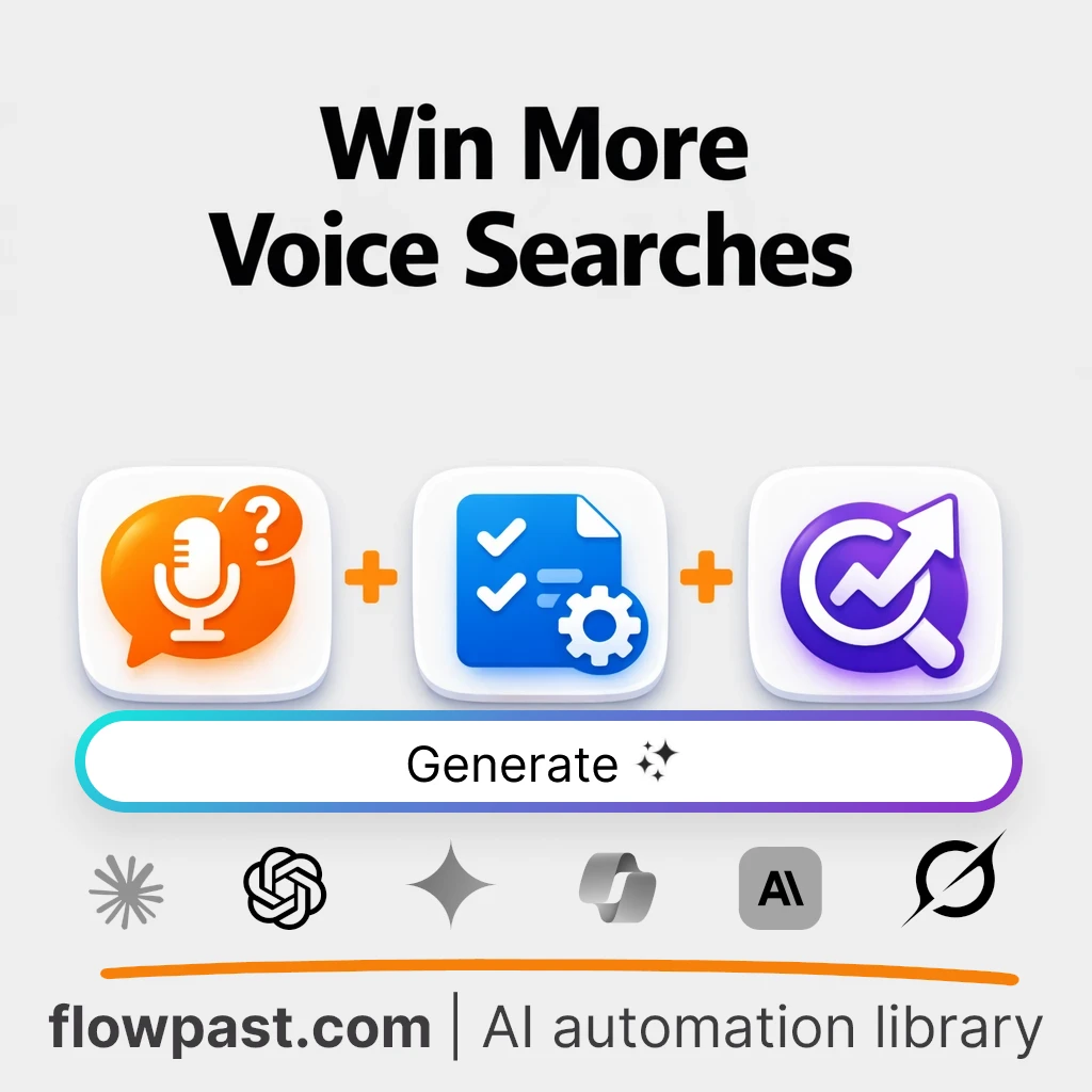 Voice Search Optimization Playbook AI Prompt - AI prompt template