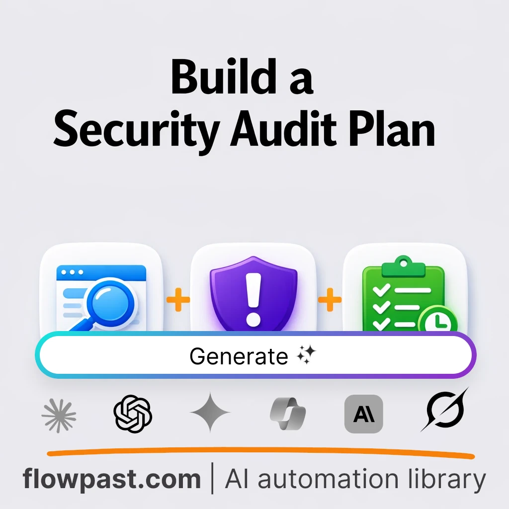 Website Security Audit Checklist AI Prompt - AI prompt template