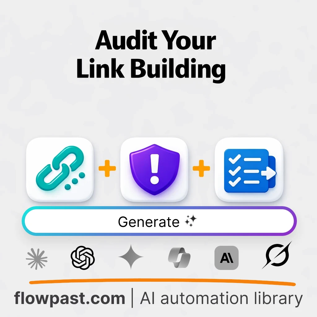 Link Building Audit and Action Plan AI Prompt - AI prompt template