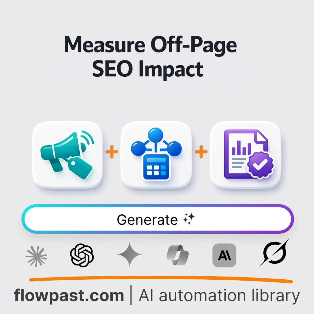 Build Off-Page SEO Measurement and Reporting AI Prompt - AI prompt template