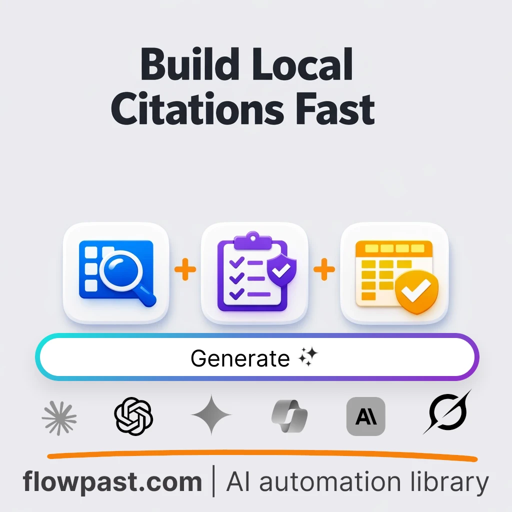 Build a Local Citation Playbook with this AI Prompt - AI prompt template