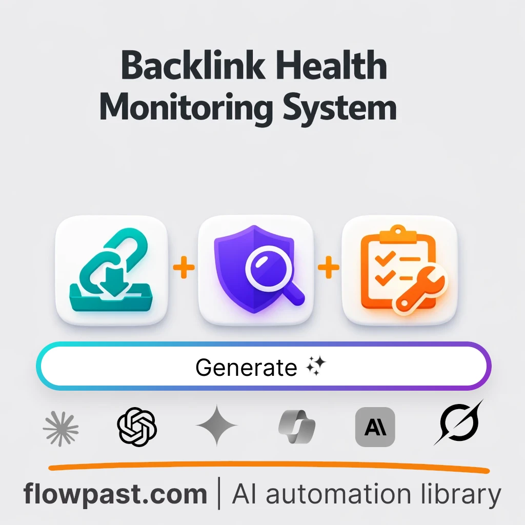 Build a Backlink Risk Monitoring System AI Prompt - AI prompt template