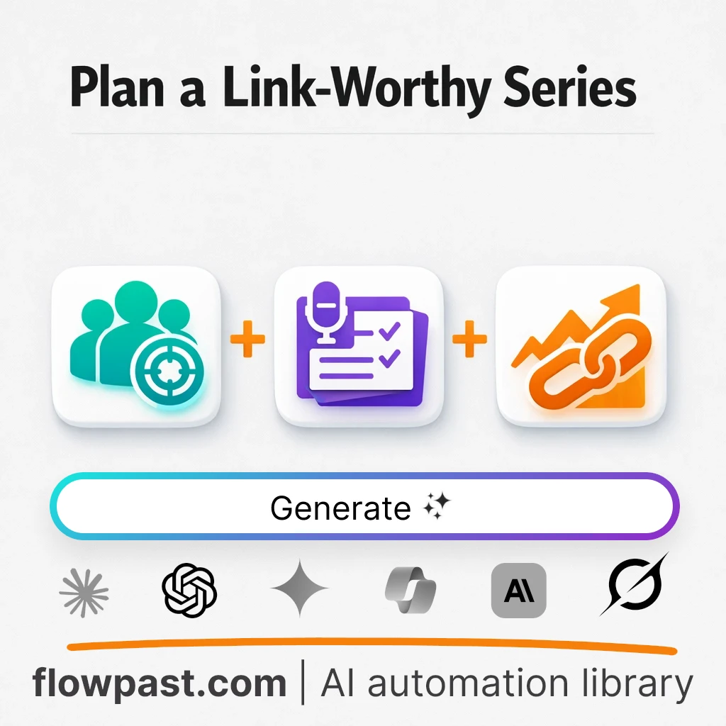 Build a Webinar Series Content Blueprint with this AI Prompt - AI prompt template
