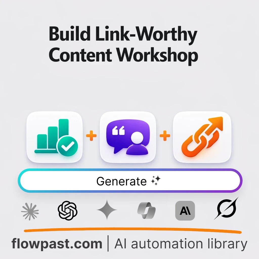 Create a Link-Worthy Content Workshop Plan AI Prompt - AI prompt template