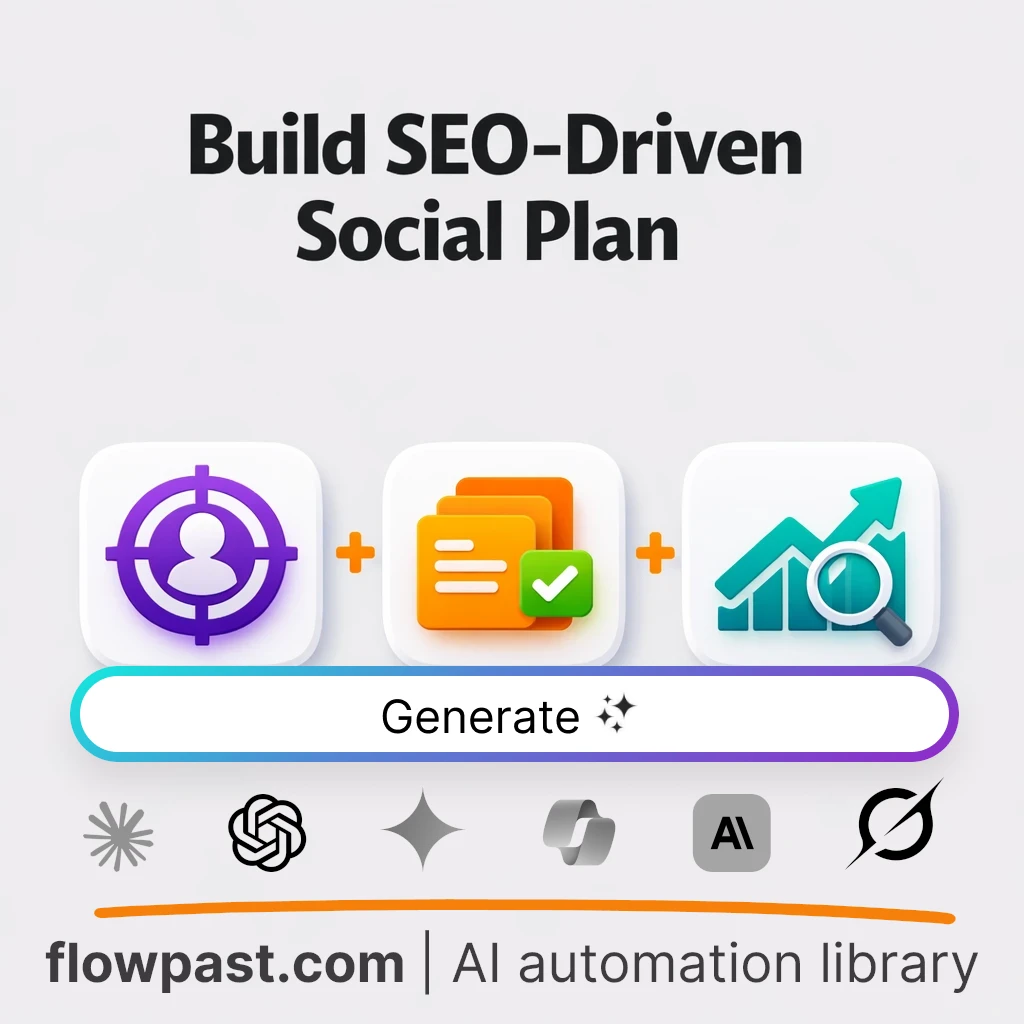 Build a Social Media SEO Plan with this AI Prompt - AI prompt template