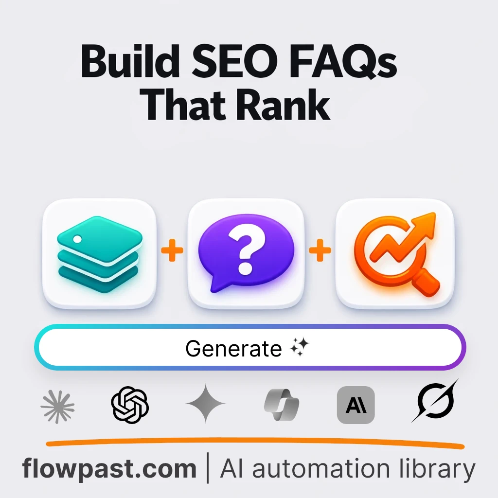 Build an SEO FAQ Package with this AI Prompt - AI prompt template
