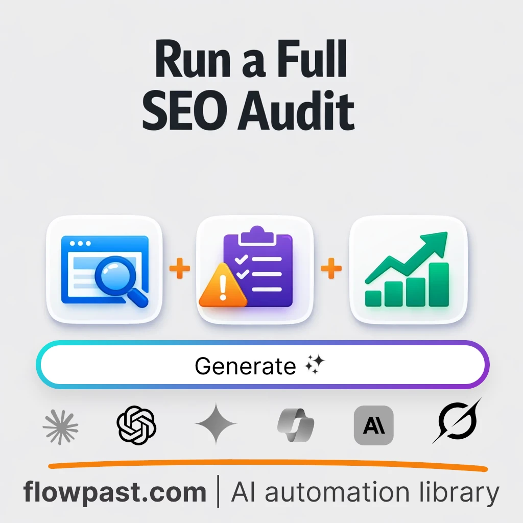 Create an SEO Audit Report with this AI Prompt - AI prompt template