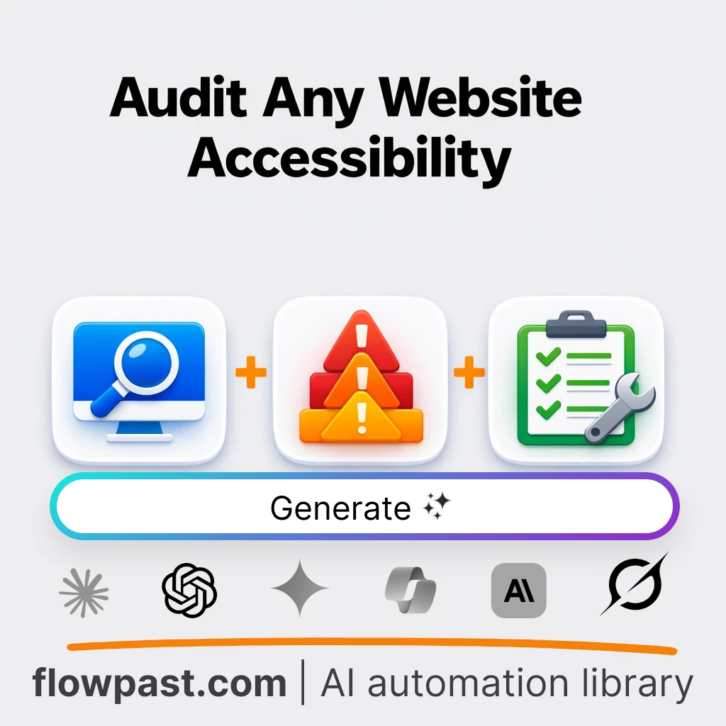 Build a WCAG Accessibility Audit Checklist AI Prompt - AI prompt template