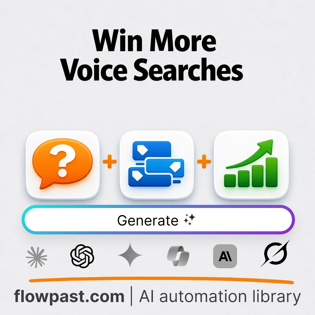 Build a Voice Search SEO Plan with this AI Prompt - AI prompt template