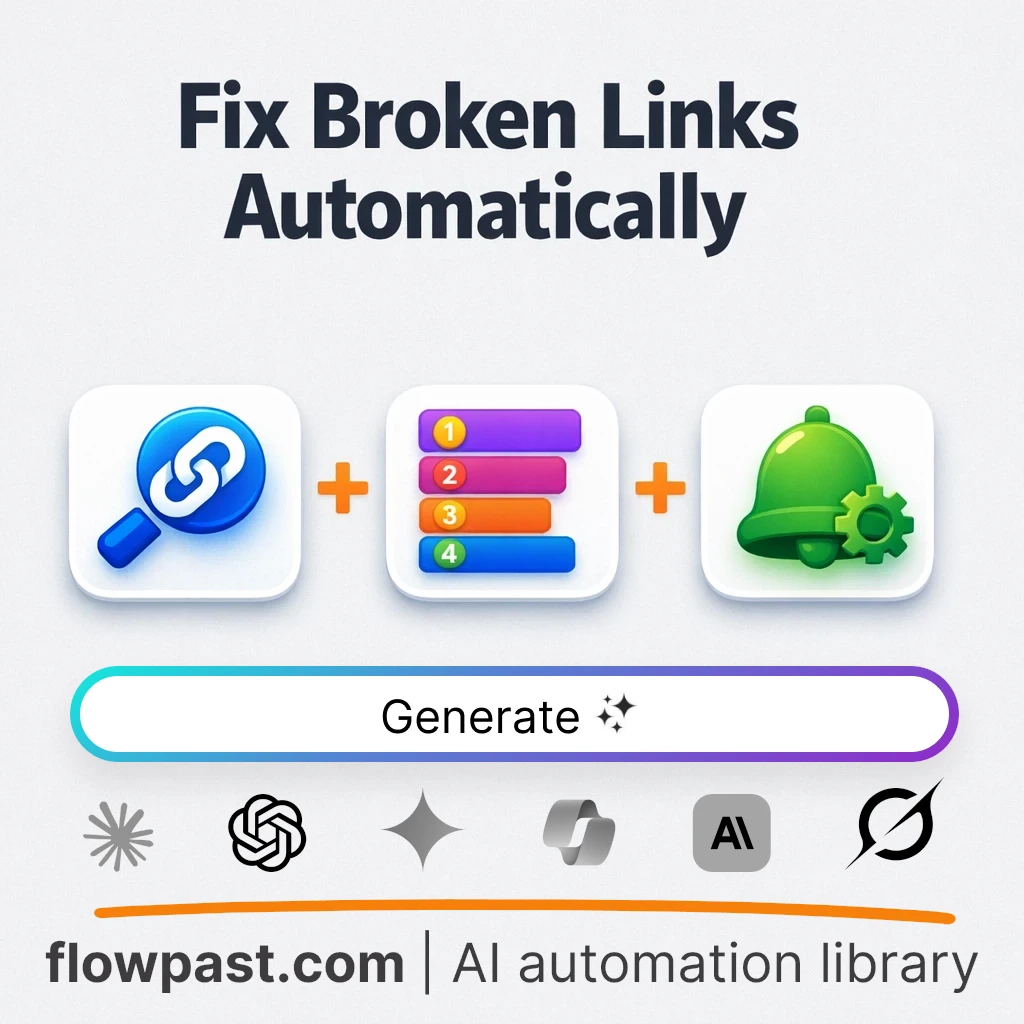 Build a Broken Link Monitoring System AI Prompt - AI prompt template
