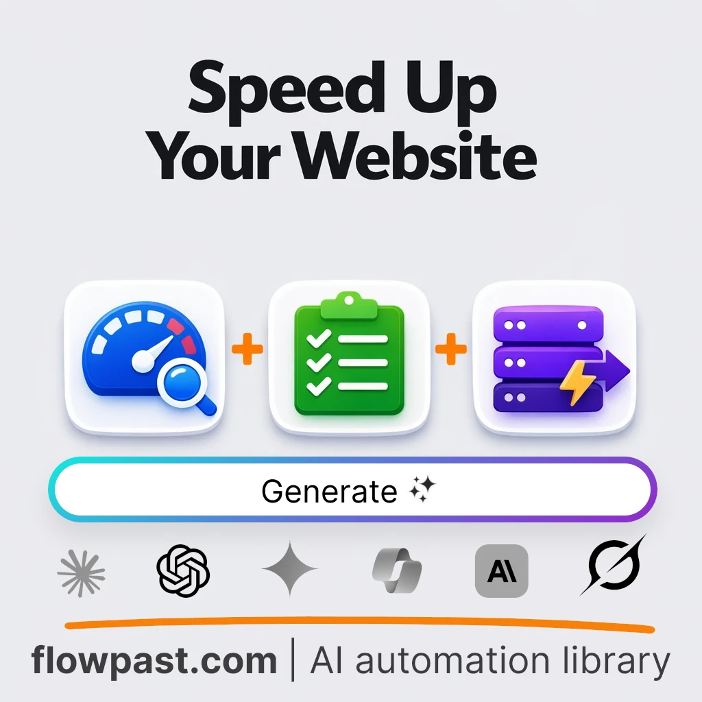 Create a Website Speed Improvement Playbook AI Prompt - AI prompt template