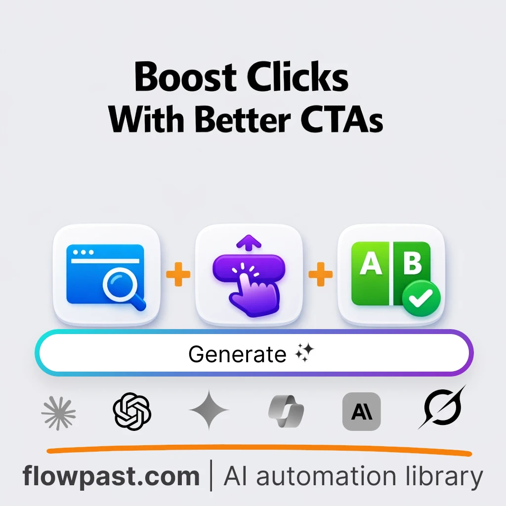 Optimize CTA Buttons for Higher Clicks AI Prompt - AI prompt template