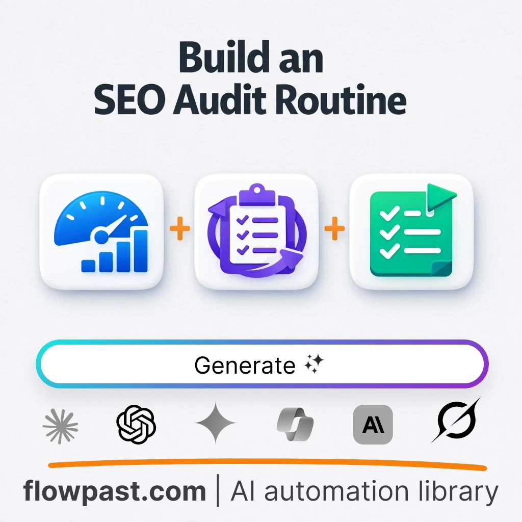 Build an SEO Audit Program with this AI Prompt - AI prompt template