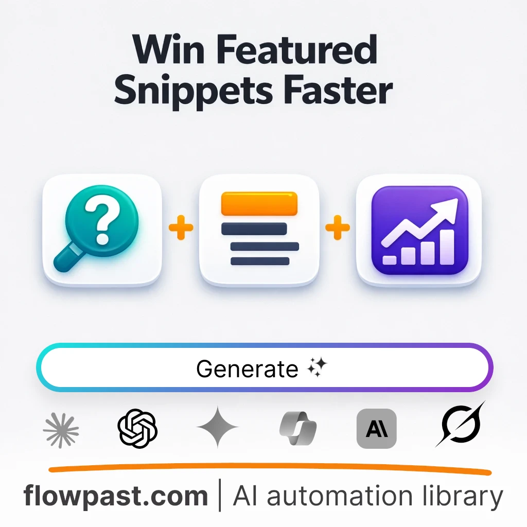 Featured Snippet Optimization Playbook AI Prompt - AI prompt template
