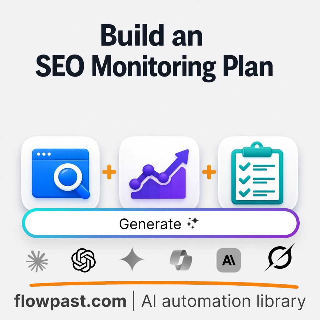 Build an Ongoing SEO Monitoring Plan AI Prompt - AI prompt template