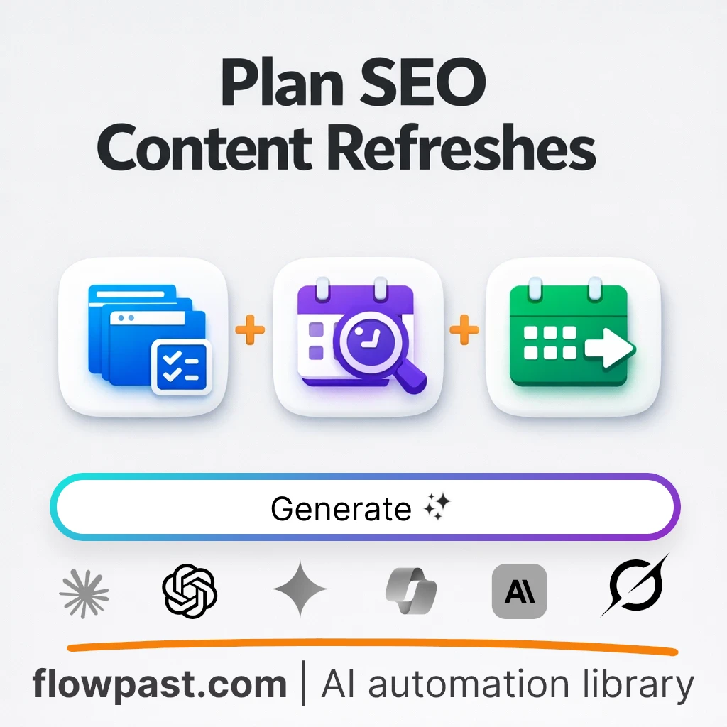 AI Prompt to Build an SEO Content Update Schedule - AI prompt template