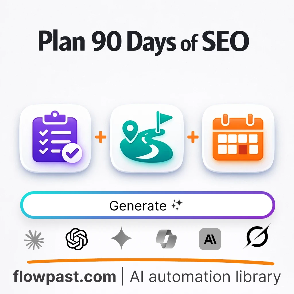 Create a 3-Month SEO Content Calendar AI Prompt - AI prompt template