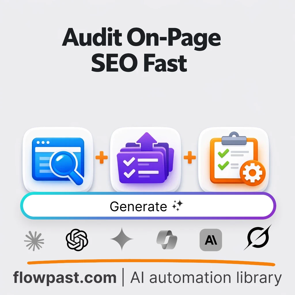 Build an On-Page SEO Implementation Checklist AI Prompt - AI prompt template
