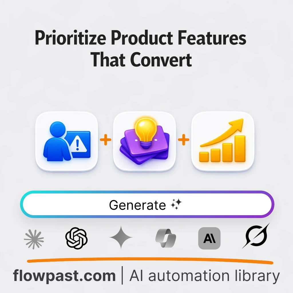 Prioritized Product Features AI Prompt - AI prompt template