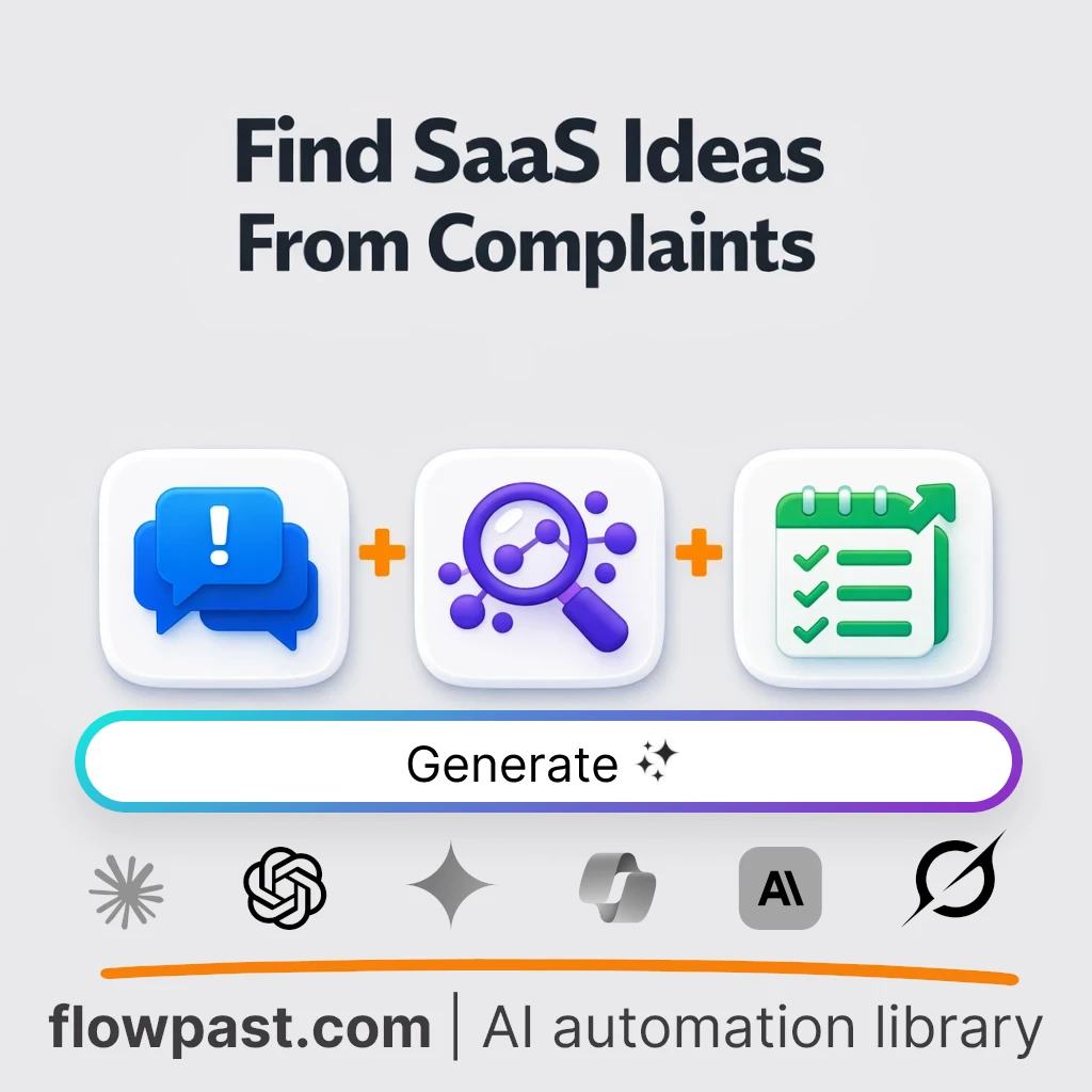 Mine SaaS Complaint Signals AI Prompt - AI prompt template