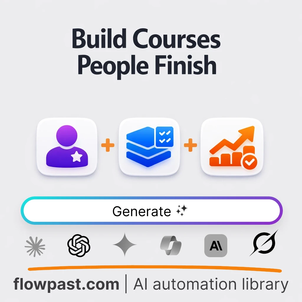 Build a Course Architecture Blueprint AI Prompt - AI prompt template