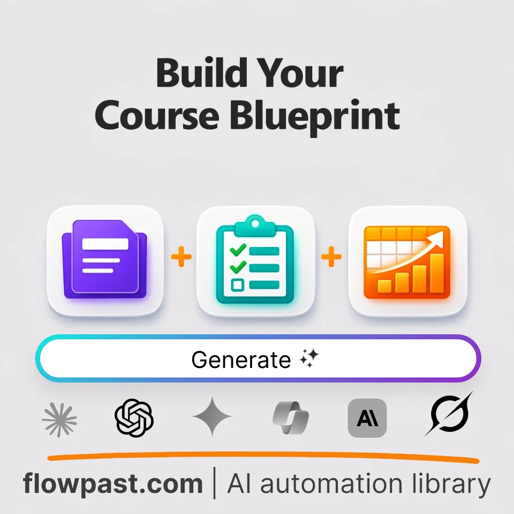 Build an Excel Course Blueprint with this AI Prompt - AI prompt template