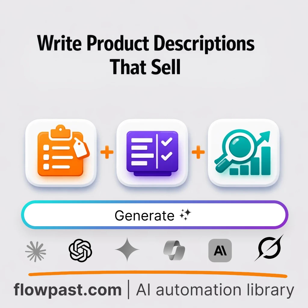 Write Ecommerce Product Descriptions AI Prompt - AI prompt template