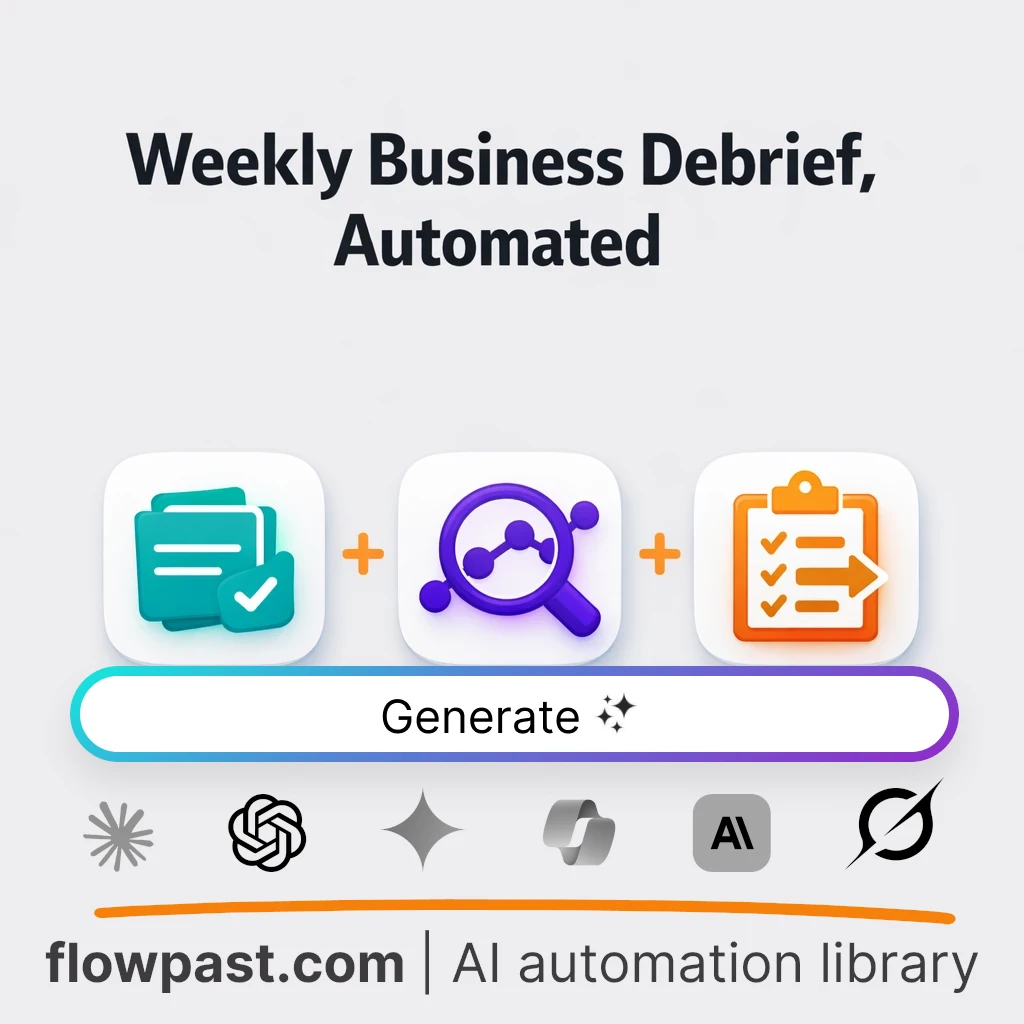 Weekly Business Review Summary AI Prompt - AI prompt template