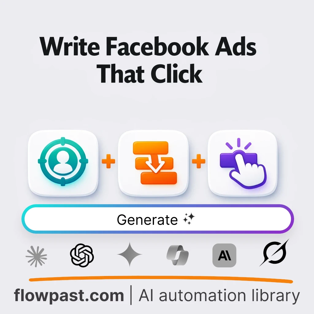 Write Facebook Ad Variations with this AI Prompt - AI prompt template